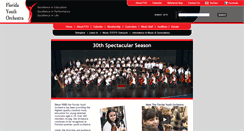 Desktop Screenshot of floridayouthorchestra.org
